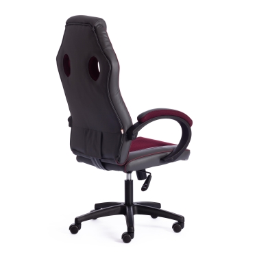 Кресло Tetchair RACER GT new кож/зам/ткань, металлик/бордо, 36/13