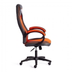 Кресло Tetchair RACER GT new кож/зам/ткань, металлик/оранжевый, 36/07