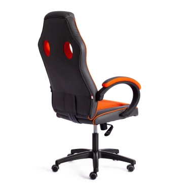 Кресло Tetchair RACER GT new кож/зам/ткань, металлик/оранжевый, 36/07