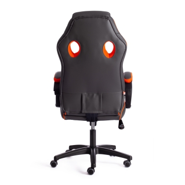 Кресло Tetchair RACER GT new кож/зам/ткань, металлик/оранжевый, 36/07