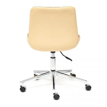 Кресло Tetchair STYLE экошерсть/кож/зам, коричневый/бежевый, 36-34