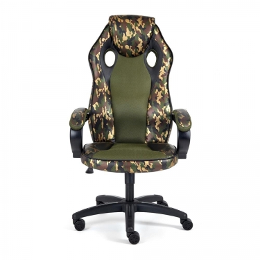 Кресло Tetchair RACER GT MILITARY кож/зам/ткань, хаки/хаки, TW 28