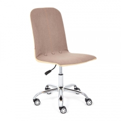 Кресло Tetchair RIO экошерсть/кож/зам, коричневый/бежевый, 1811-5/36-34