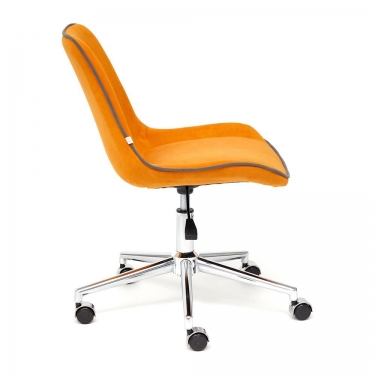 Кресло Tetchair STYLE флок , оранжевый, 18