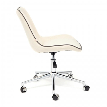 Кресло Tetchair STYLE флок , молочный, 4