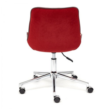 Кресло Tetchair STYLE флок , бордовый, 10