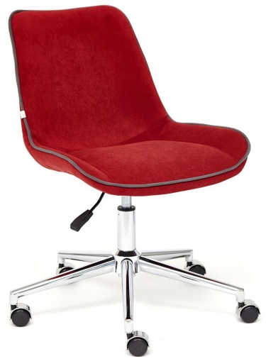 Кресло Tetchair STYLE флок , бордовый, 10
