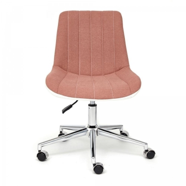 Кресло Tetchair STYLE экошерсть/кож/зам, розовый/белый, 36-01