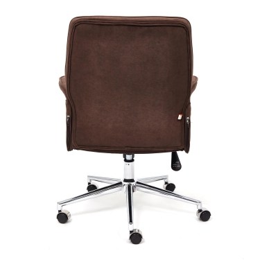Кресло Tetchair YORK флок , коричневый, 6