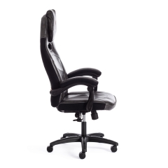 Кресло Tetchair ARENA кож/зам, серый/черный, 2 tone серый/карбон черный