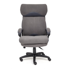 Кресло Tetchair DUKE флок/ткань, серый/серый, 29/TW-12