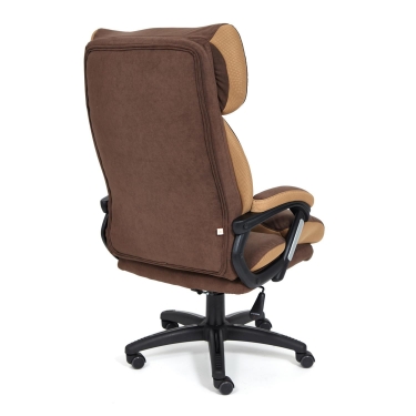 Кресло Tetchair DUKE флок/ткань, коричневый/бронза, 6/TW-21
