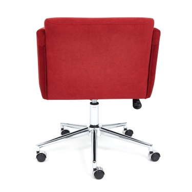 Кресло Tetchair MILAN хром флок , бордо, 10