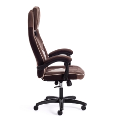 Кресло Tetchair ARENA флок , коричневый/бежевый, 6/7