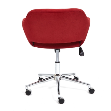 Кресло Tetchair MODENA хром флок , бордо, 10