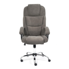 Кресло Tetchair BERGAMO хром флок , серый, 29