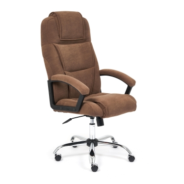 Кресло Tetchair BERGAMO хром флок , коричневый, 6