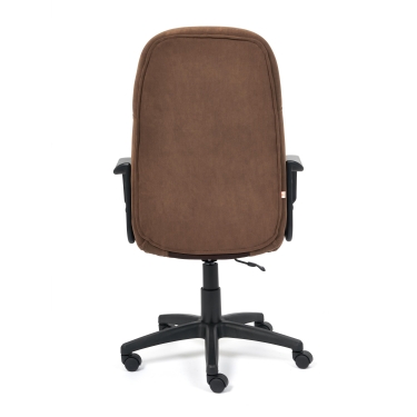 Кресло Tetchair PARMA флок/ткань, коричневый, 6/TW-24