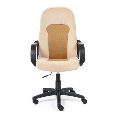 Кресло Tetchair PARMA флок/ткань, бежевый/бронза, 7/TW-21