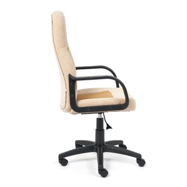 Кресло Tetchair PARMA флок/ткань, бежевый/бронза, 7/TW-21