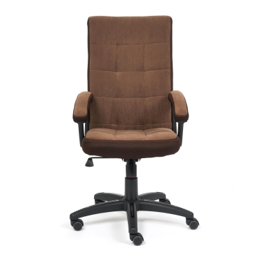 Кресло Tetchair TRENDY флок/ткань, коричневый, 6/TW-24