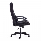 Кресло Tetchair DRIVER флок/ткань, черный/серый, 35/TW-12