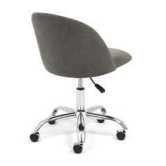 Кресло Tetchair MELODY флок , серый, 29