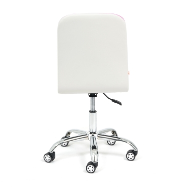 Кресло Tetchair RIO флок/кож/зам , фиолетовый/белый, 138/36-01