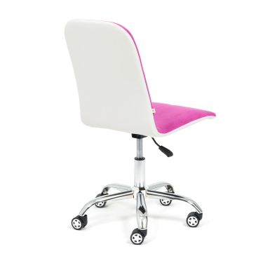 Кресло Tetchair RIO флок/кож/зам , фиолетовый/белый, 138/36-01