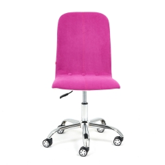 Кресло Tetchair RIO флок/кож/зам , фиолетовый/белый, 138/36-01