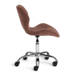 Кресло Tetchair SELFI флок , коричневый, 6