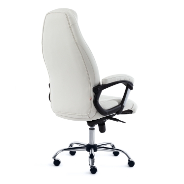 Кресло Tetchair BOSS Lux кож/зам, белый, 36-01/36-01/06