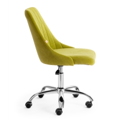 Кресло Tetchair SWAN флок , олива, 23