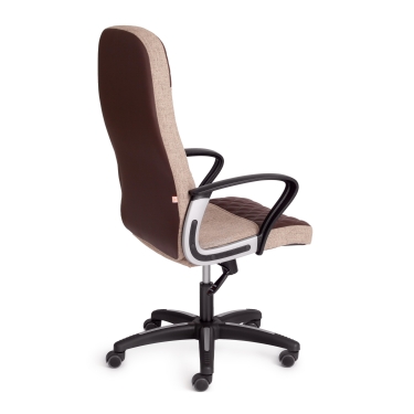 Кресло Tetchair ADVANCE ткань/кож/зам, светло-коричневый/коричневый, фостер 03/36-36