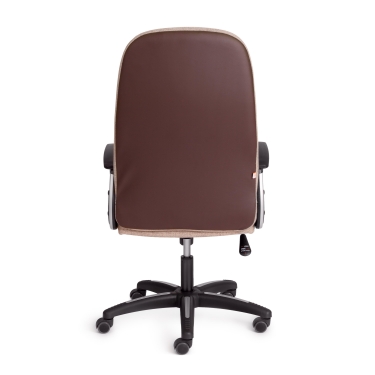Кресло Tetchair ADVANCE ткань/кож/зам, светло-коричневый/коричневый, фостер 03/36-36