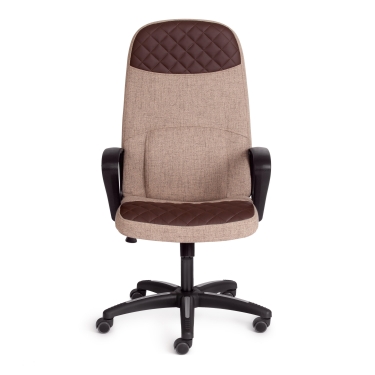 Кресло Tetchair ADVANCE ткань/кож/зам, светло-коричневый/коричневый, фостер 03/36-36