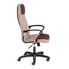 Кресло Tetchair ADVANCE ткань/кож/зам, светло-коричневый/коричневый, фостер 03/36-36