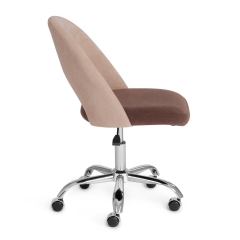 Кресло Tetchair LATINA флок , бежевый/коричневый, 7/6