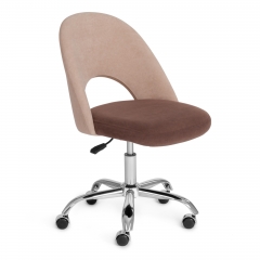 Кресло Tetchair LATINA флок , бежевый/коричневый, 7/6
