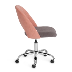 Кресло Tetchair LATINA флок , розовый/серый, 137/29