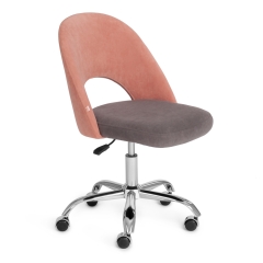 Кресло Tetchair LATINA флок , розовый/серый, 137/29