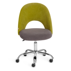 Кресло Tetchair LATINA флок , олива/серый, 23/29