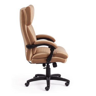 Кресло Tetchair CHIEF кож/зам/ткань, бежевый/бронза, 36-34/21