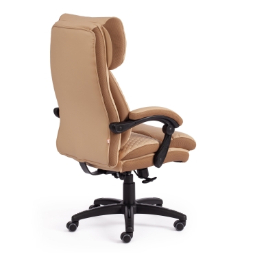 Кресло Tetchair CHIEF кож/зам/ткань, бежевый/бронза, 36-34/21