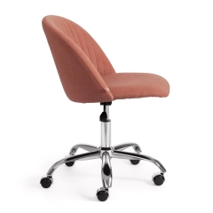 Кресло Tetchair MELODY флок/экошерсть, розовый, 137/1811-41