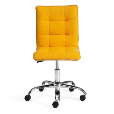 Кресло Tetchair ZERO ткань/кож/зам, желтый/бежевый, TW-27/36-34