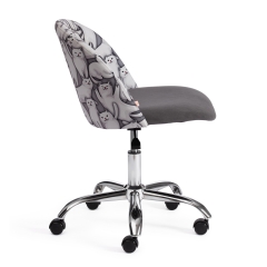 Кресло Tetchair MELODY ткань/флок, серый, Cats/29