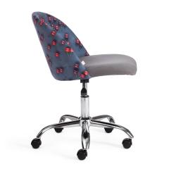 Кресло Tetchair MELODY ткань/флок, серый, Botanica 08 cherry/29