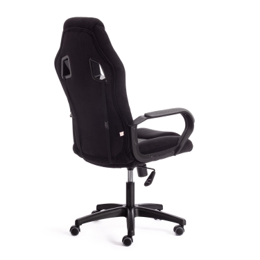 Кресло Tetchair DRIVER 22 флок/ткань, черный/серый, 35/TW-12