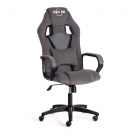 Кресло Tetchair DRIVER 22 флок/ткань, серый/серый, 29/TW-12